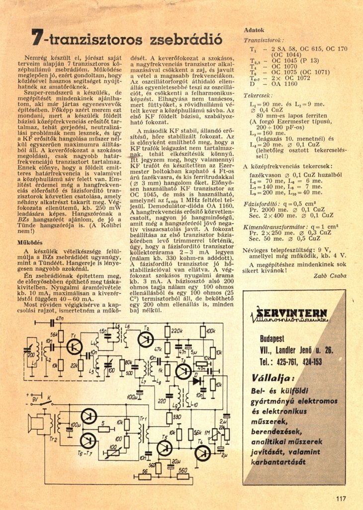 Rádiótecnika 1967. március